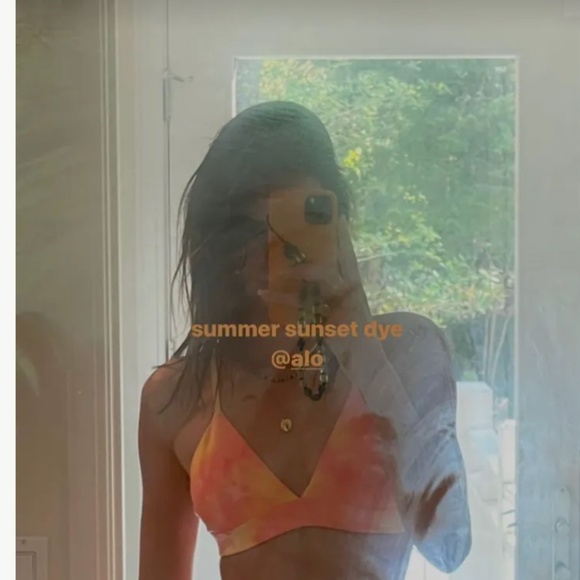 AIRBRUSH SUMMER SUNSET DYE BRA - Picture 3 of 3